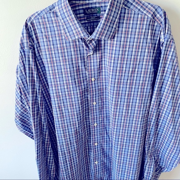 LAUREN Ralph Lauren Big Fit Performance Stretch Botton Down Shirt Size 18.5 - Picture 6 of 6
